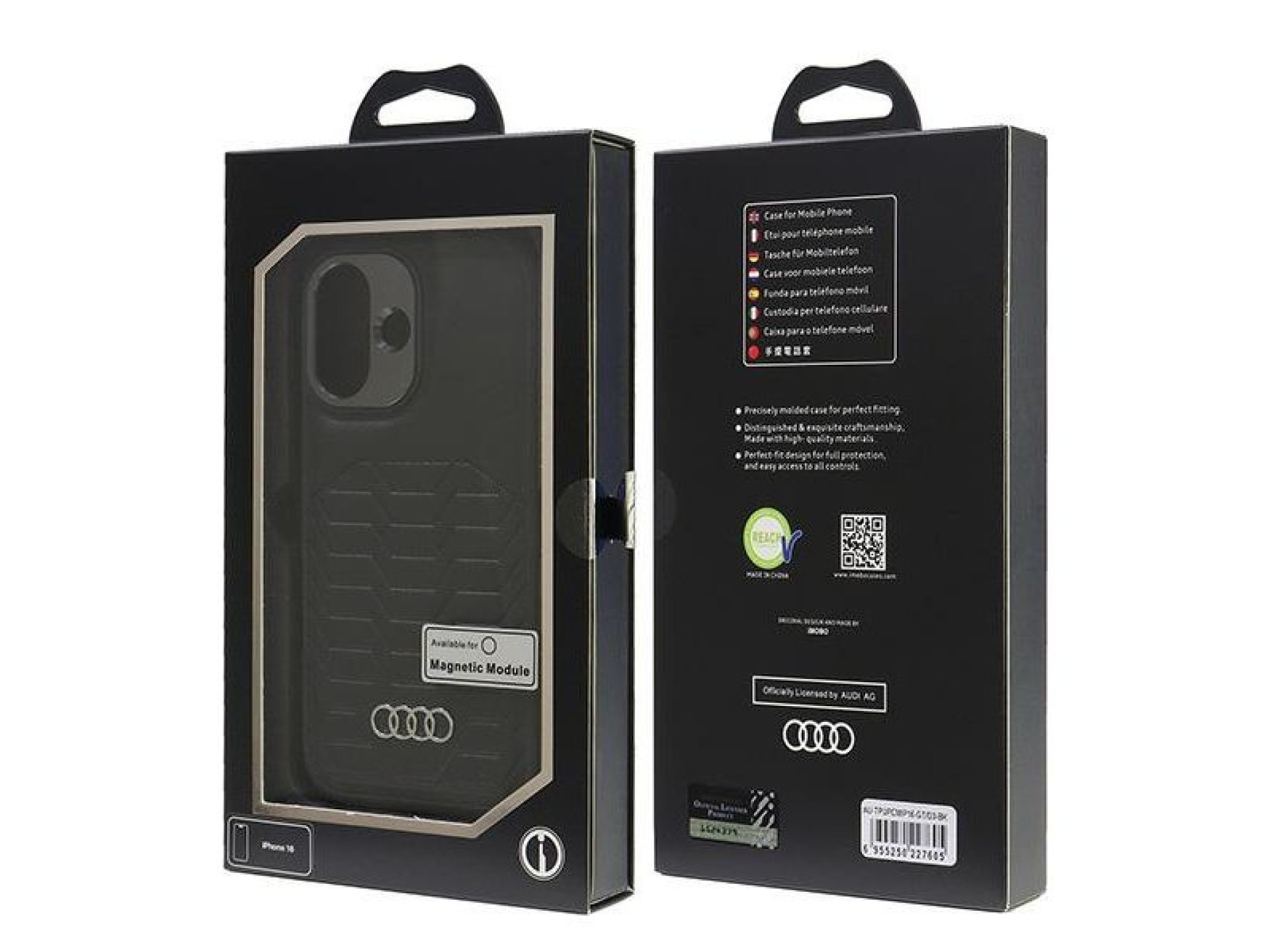 Capa rígida Audi MagSafe para iPhone 16 6.1