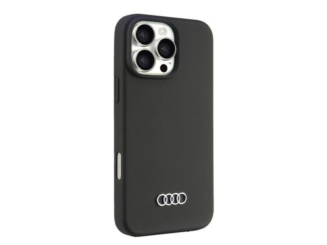Audi Silicone Case iPhone 16 Pro Max 6.9" black/black hardcase AU-LSRIP16PM-Q3/D1-BK