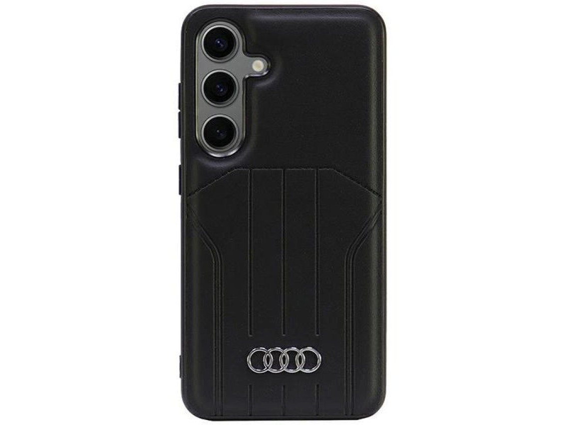 Audi Synthetic Leather MagSafe S24 S921 black/black hardcase AU-TPUPCMS24-Q5/D1-BK