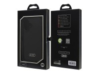 Funda de silicona Audi para iPhone 16 de 6,1" negra/funda rígida negra AU-LSRIP16-Q3/D1-BK Funda de silicona Audi para iPhone 16 de 6,1" negra/funda rígida negra AU-LSRIP16-Q3/D1-BK
