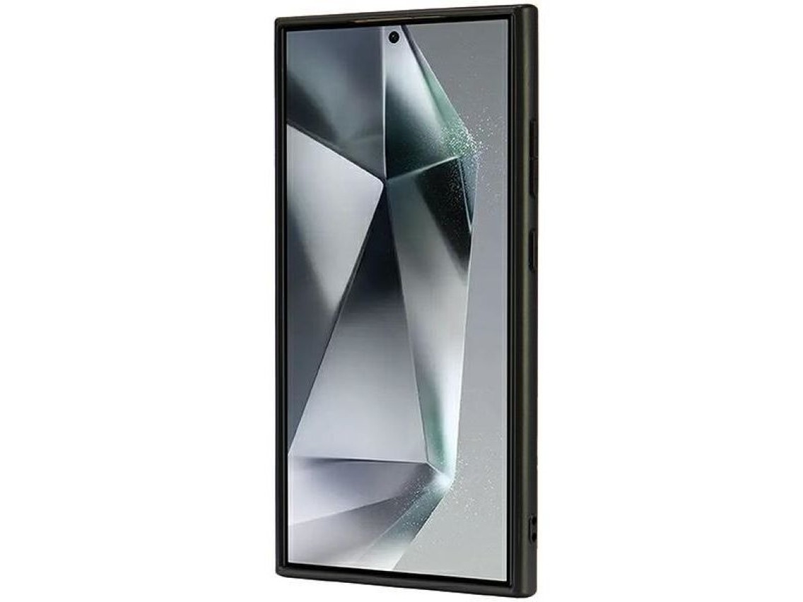 Capa r�gida Audi MagSafe S24 Ultra S928 em couro sint�tico preto/preto AU-TPUPCMS24U-Q5/D1-BK