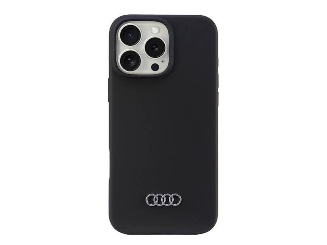 Audi Silicone Case iPhone 16 Pro Max 6.9" black/black hardcase AU-LSRIP16PM-Q3/D1-BK