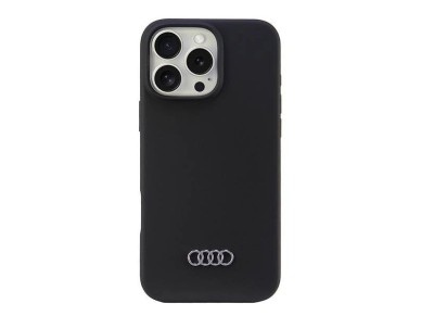 Audi Silicone Case iPhone 16 Pro Max 6.9" black/black hardcase AU-LSRIP16PM-Q3/D1-BK