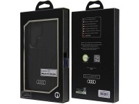 Capa r�gida Audi MagSafe S24 Ultra S928 em couro sint�tico preto/preto AU-TPUPCMS24U-Q5/D1-BK