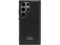 Capa r�gida Audi MagSafe S24 Ultra S928 em couro sint�tico preto/preto AU-TPUPCMS24U-Q5/D1-BK