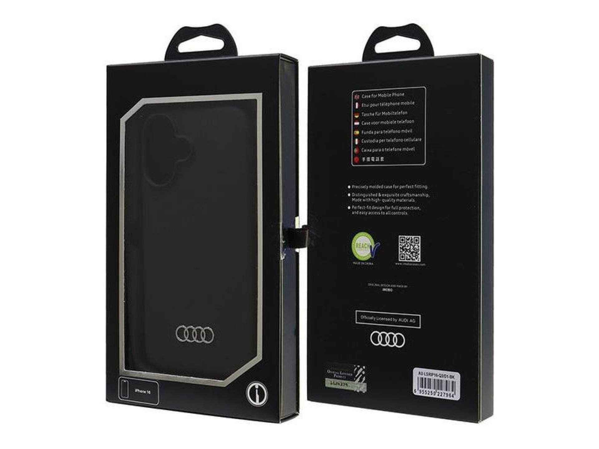 Funda de silicona Audi para iPhone 16 de 6,1