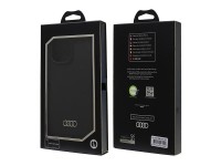 Audi Silicone Case iPhone 16 Pro Max 6.9" black/black hardcase AU-LSRIP16PM-Q3/D1-BK