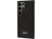 Capa r�gida Audi MagSafe S24 Ultra S928 em couro sint�tico preto/preto AU-TPUPCMS24U-Q5/D1-BK