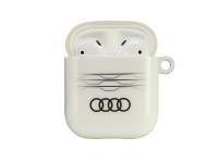 Capa Audi IML com padrão geométrico para AirPods 1/2 - Branca Capa Audi IML com padrão geométrico para AirPods 1/2 - Branca