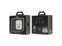 Capa Audi IML com padrão geométrico para AirPods 1/2 - Branca Capa Audi IML com padrão geométrico para AirPods 1/2 - Branca