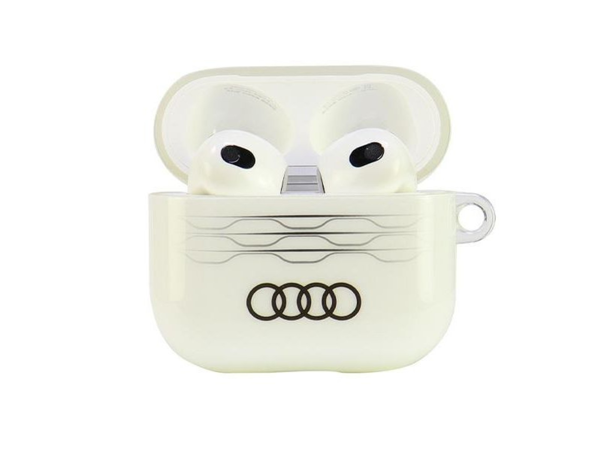 Audi IML Geometric Pattern AirPods 3 Case - White