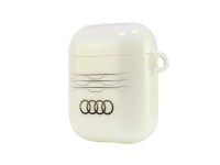 Capa Audi IML com padrão geométrico para AirPods 1/2 - Branca Capa Audi IML com padrão geométrico para AirPods 1/2 - Branca