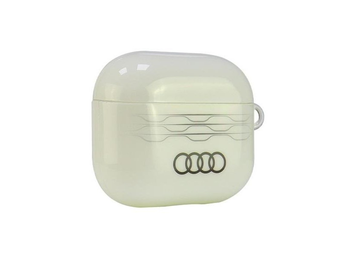 Audi IML Geometric Pattern AirPods 3 Case - White