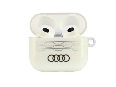 Audi IML Geometric Pattern AirPods 3 Case - White Audi IML Geometric Pattern AirPods 3 Case - White