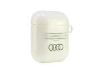 Capa Audi IML com padrão geométrico para AirPods 1/2 - Branca Capa Audi IML com padrão geométrico para AirPods 1/2 - Branca