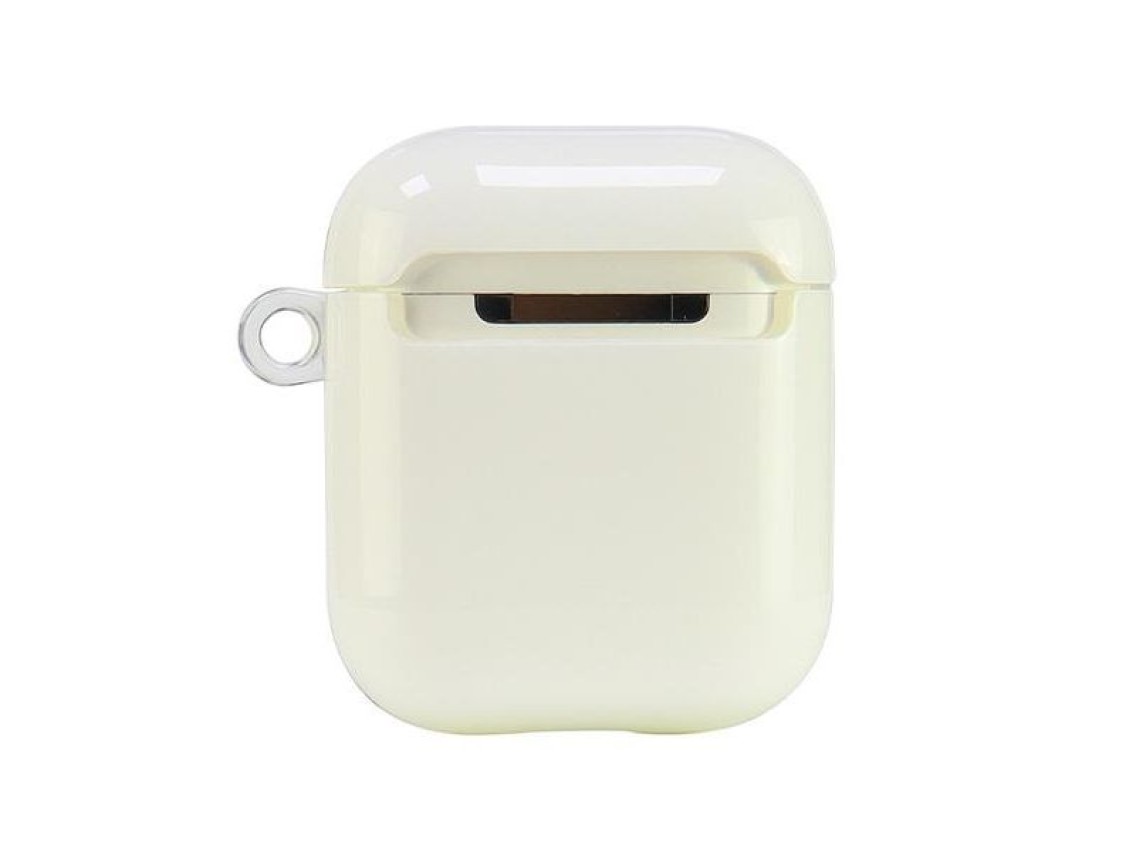 Capa Audi IML com padrão geométrico para AirPods 1/2 - Branca
