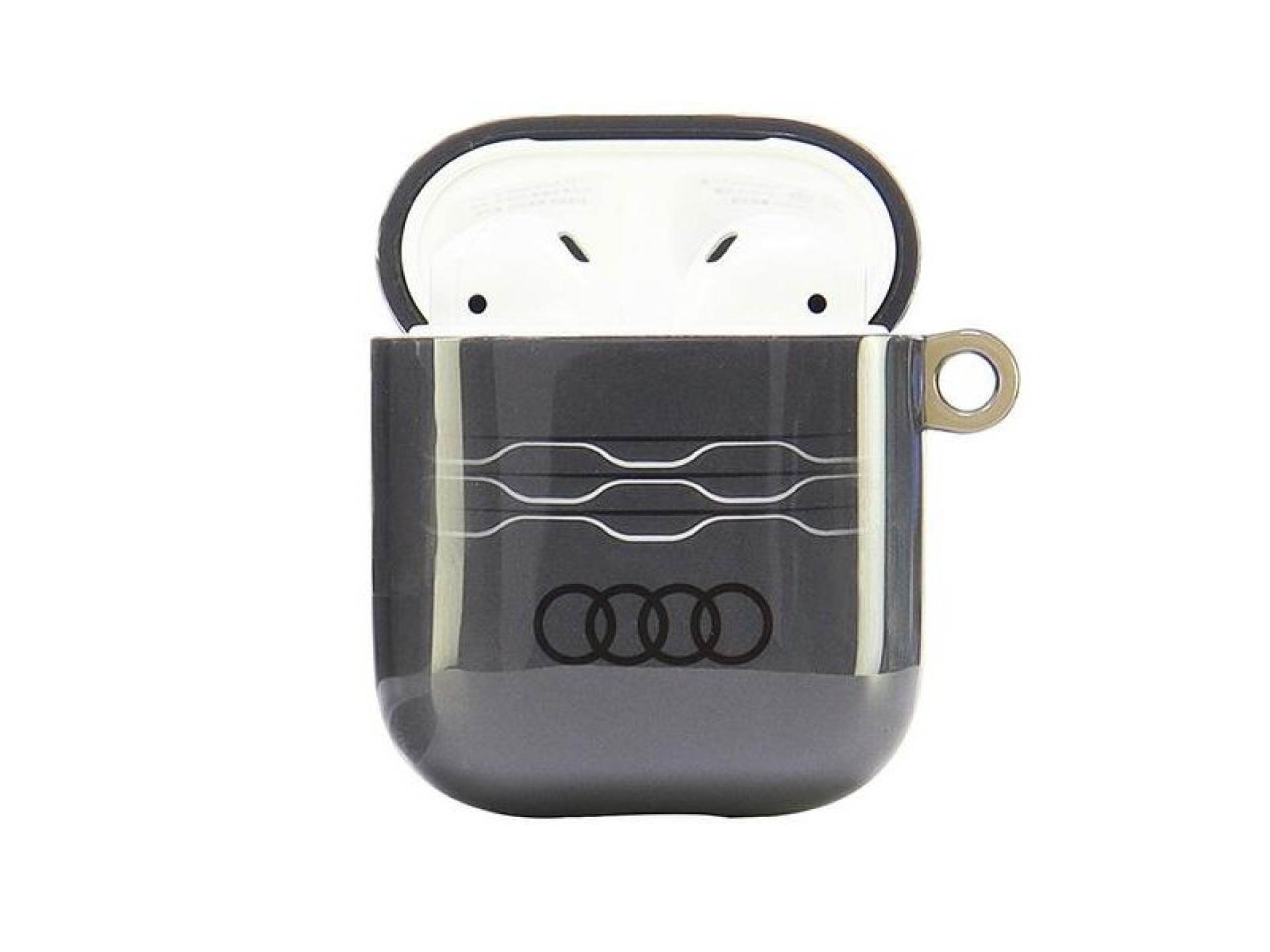 Funda Audi IML con estampado geométrico para AirPods 1/2 - Gris
