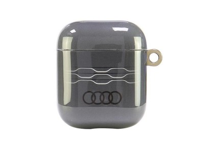 Audi IML Geometric Pattern Case for AirPods 1 / 2 - Gray