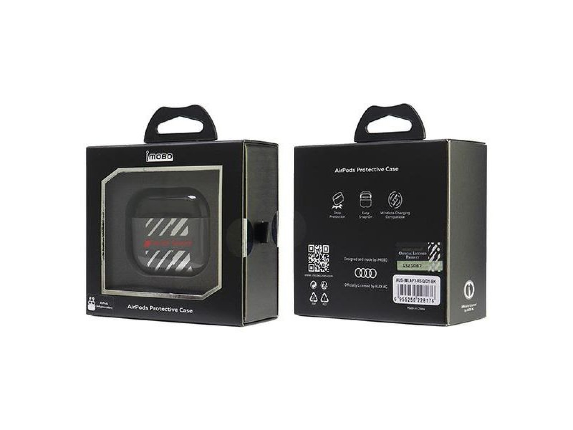 Capa esportiva Audi IML para AirPods 3 - Preta