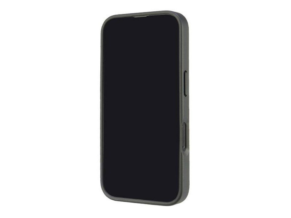 Capa rígida Audi em couro sintético para iPhone 16 de 6,1" preta/preta AU-TPUPCIP16-GT/D2-BK