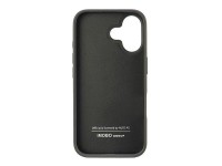 Capa rígida Audi em couro sintético para iPhone 16 de 6,1" preta/preta AU-TPUPCIP16-GT/D2-BK Capa rígida Audi em couro sintético para iPhone 16 de 6,1" preta/preta AU-TPUPCIP16-GT/D2-BK