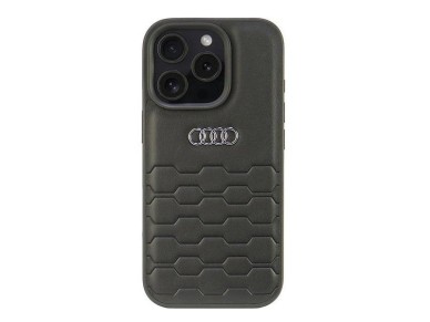 Audi Synthetic Leather iPhone 16 Pro 6.3" black/black hardcase AU-TPUPCIP16P-GT/D2-BK Audi Synthetic Leather iPhone 16 Pro 6.3" black/black hardcase AU-TPUPCIP16P-GT/D2-BK