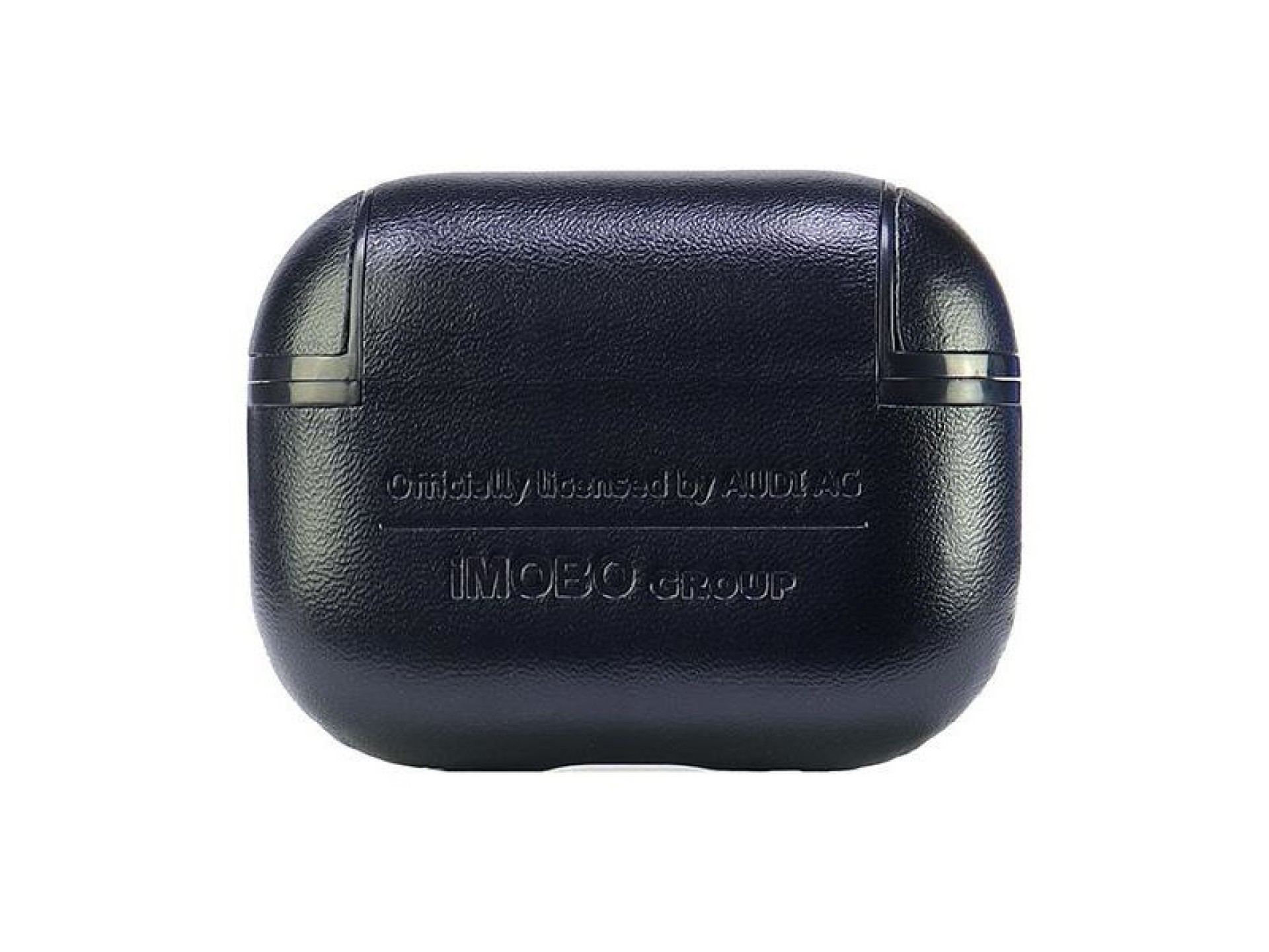 Funda de cuero Audi con logo grande para AirPods Pro 2, color negro/negro AU-APP2-GT/D3-BK