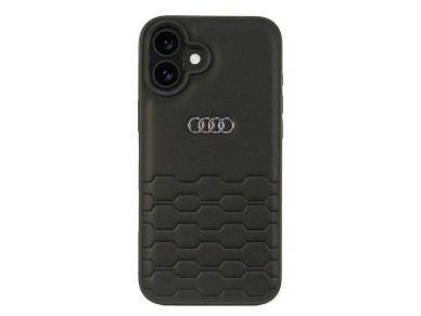 Audi Synthetic Leather iPhone 16 Plus 6.7" black/black hardcase AU-TPUPCIP16M-GT/D2-BK Audi Synthetic Leather iPhone 16 Plus 6.7" black/black hardcase AU-TPUPCIP16M-GT/D2-BK