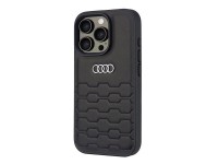 Capa rígida Audi em couro sintético para iPhone 16 Pro 6.3" preta/preta AU-TPUPCIP16P-GT/D2-BK Capa rígida Audi em couro sintético para iPhone 16 Pro 6.3" preta/preta AU-TPUPCIP16P-GT/D2-BK
