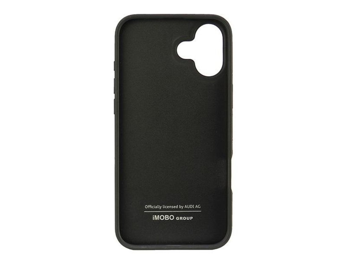 Audi Synthetic Leather iPhone 16 Plus 6.7" black/black hardcase AU-TPUPCIP16M-GT/D2-BK