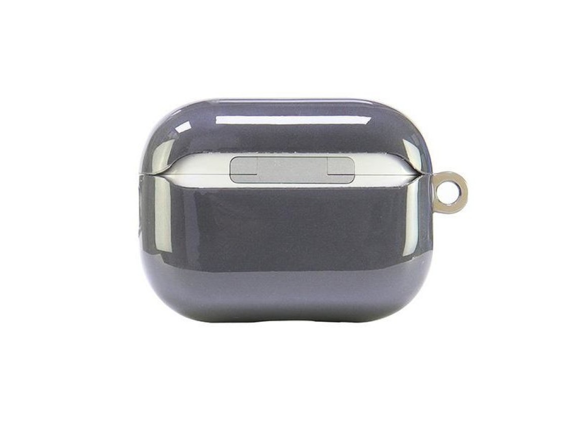 Capa Audi IML com padrão geométrico para AirPods Pro 2 - Cinza