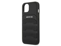 AMG Leather Debossed Lines case for iPhone 13 mini - black AMG Leather Debossed Lines case for iPhone 13 mini - black