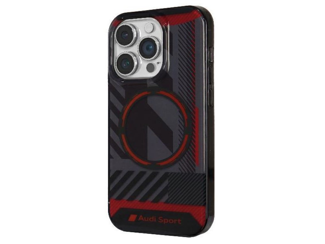 Audi IML Sport MagSafe Case iPhone 14 Pro Max 6.7" black/black hardcase AU-IMLMIP14PM-RSQ/D2-BK
