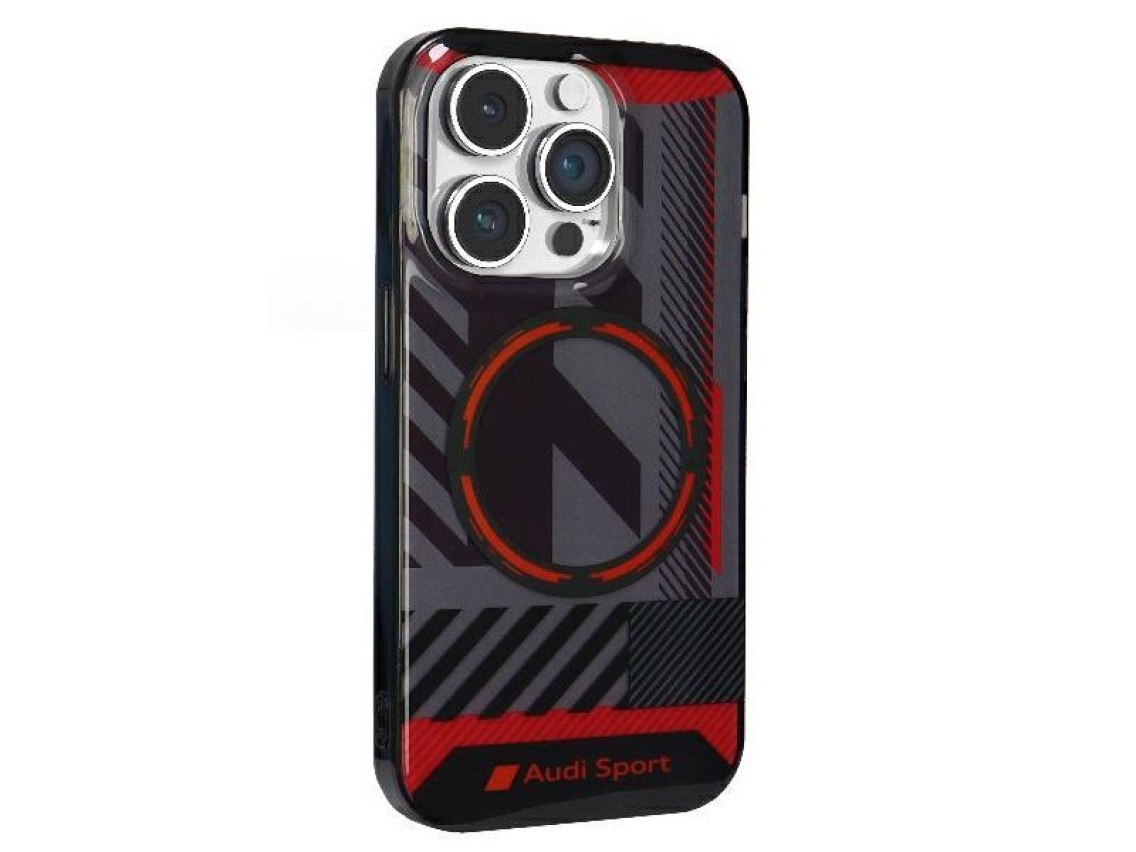 Audi IML Sport MagSafe Case iPhone 14 Pro Max 6.7" black/black hardcase AU-IMLMIP14PM-RSQ/D2-BK