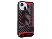 Audi IML Sport MagSafe Case iPhone 15 / 14 Plus Plus 6.7" black/black hardcase AU-IMLMIP15M-RSQ/D2-B