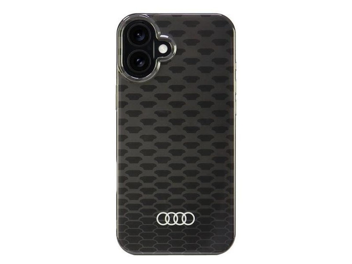 Audi IML Stitching Pattern MagSafe iPhone 16 Plus 6.7" black/black hardcase AU-IMLMIP16M-Q5/D3-BK