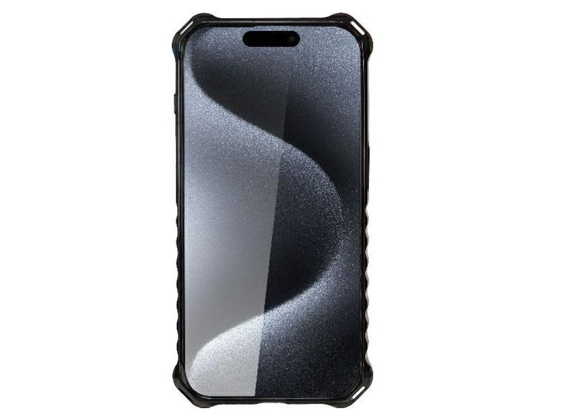 Capa Audi IML Sport MagSafe para iPhone 15 Pro Max 6.7" preta/preta rígida AU-IMLMIP15PM-RSQ/D2-BK