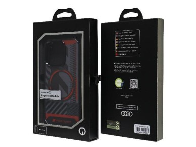 Funda Audi IML Sport MagSafe para iPhone 15 Pro de 6,1" negra/negro, carcasa rígida AU-IMLMIP15P-RSQ Funda Audi IML Sport MagSafe para iPhone 15 Pro de 6,1" negra/negro, carcasa rígida AU-IMLMIP15P-RSQ