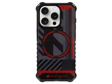Audi IML Sport MagSafe Case iPhone 15 Pro Max 6.7" black/black hardcase AU-IMLMIP15PM-RSQ/D2-BK Audi IML Sport MagSafe Case iPhone 15 Pro Max 6.7" black/black hardcase AU-IMLMIP15PM-RSQ/D2-BK