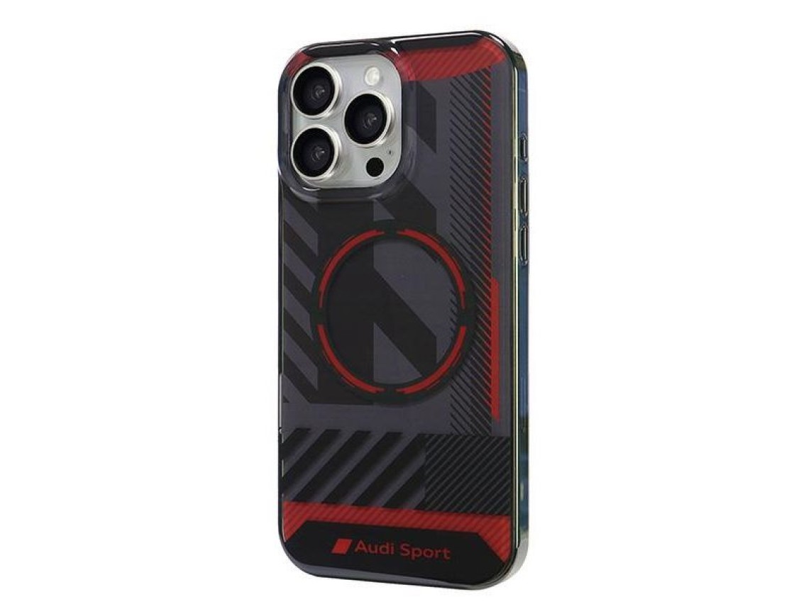 Audi IML Sport MagSafe iPhone 16 Pro Max 6.9" black/black hardcase AUS-IMLMIP16PM-RSQ/D2-BK
