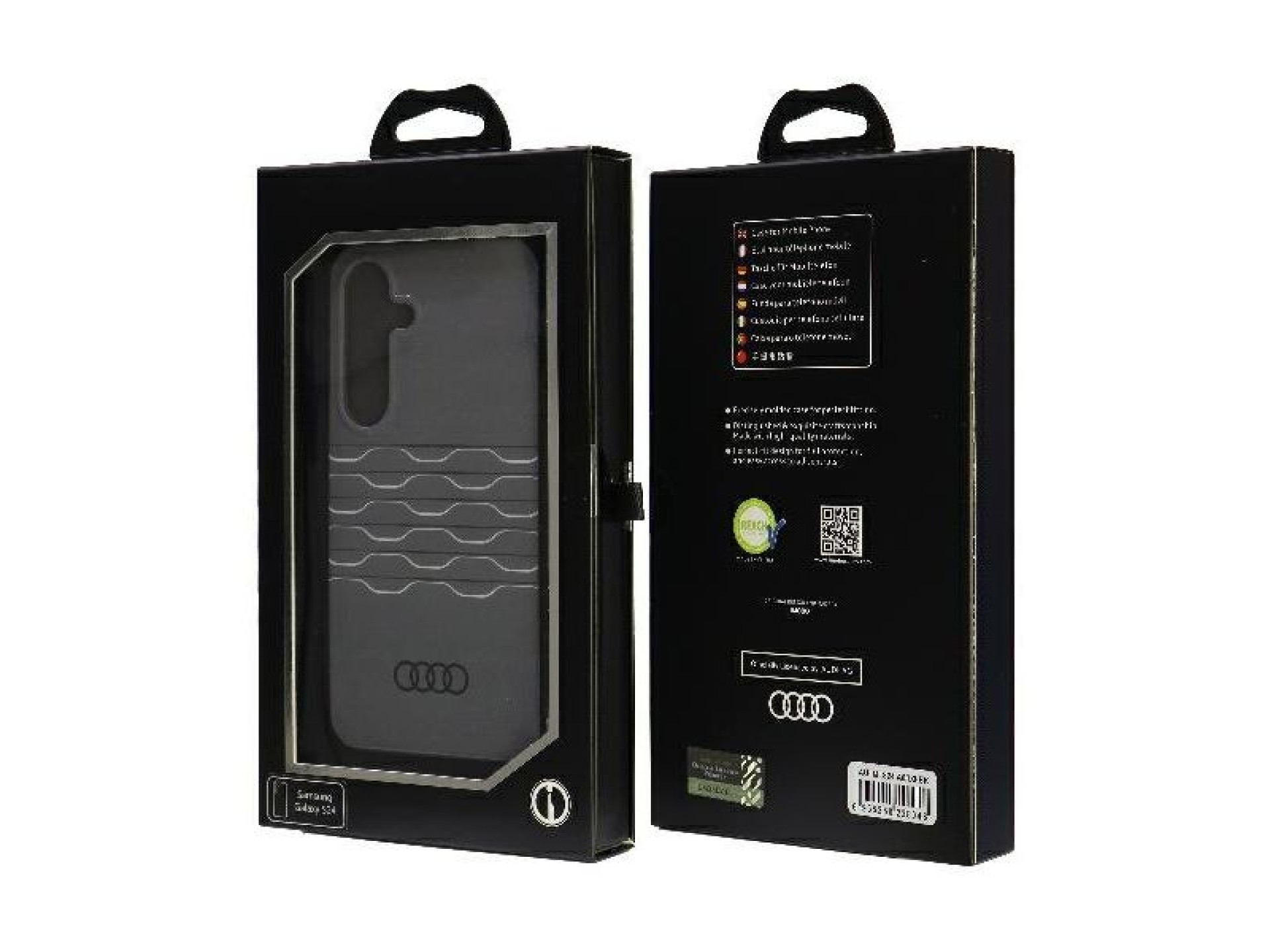 Estojo rígido Audi IML Geometric Pattern S24 S921 preto/preto AU-IMLS24-A6/D3-BK