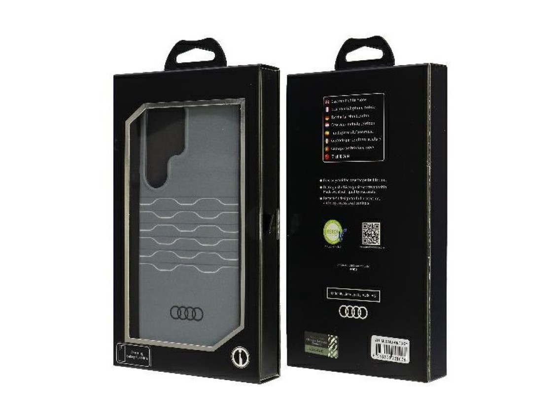 Capa rígida Audi IML Geometric Pattern S24 Ultra S928 cinza/cinza AU-IMLS24U-A6/D3-GY