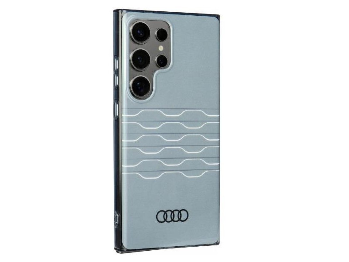 Capa rígida Audi IML Geometric Pattern S24 Ultra S928 cinza/cinza AU-IMLS24U-A6/D3-GY