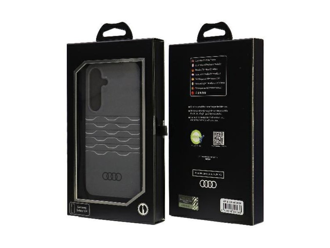 Estojo rígido Audi IML Geometric Pattern S24 S921 preto/preto AU-IMLS24-A6/D3-BK