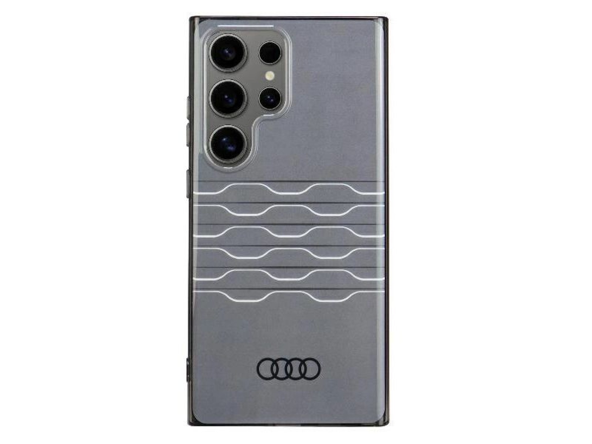 Capa rígida Audi IML Geometric Pattern S24 Ultra S928 preta/preta AU-IMLS24U-A6/D3-BK