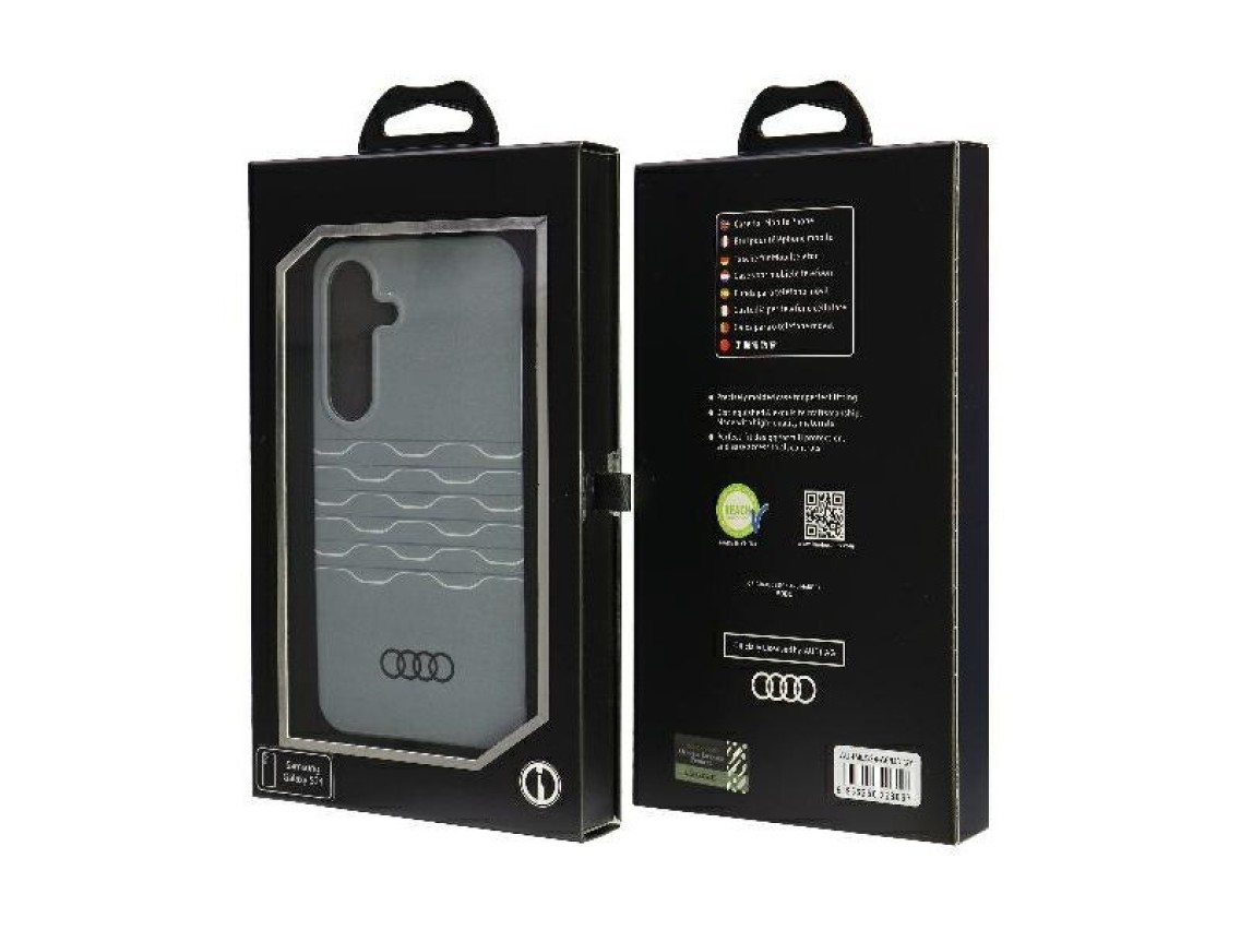 Audi IML Geometric Pattern Case S24 S921 gray/gray hardcase AU-IMLS24-A6/D3-GY