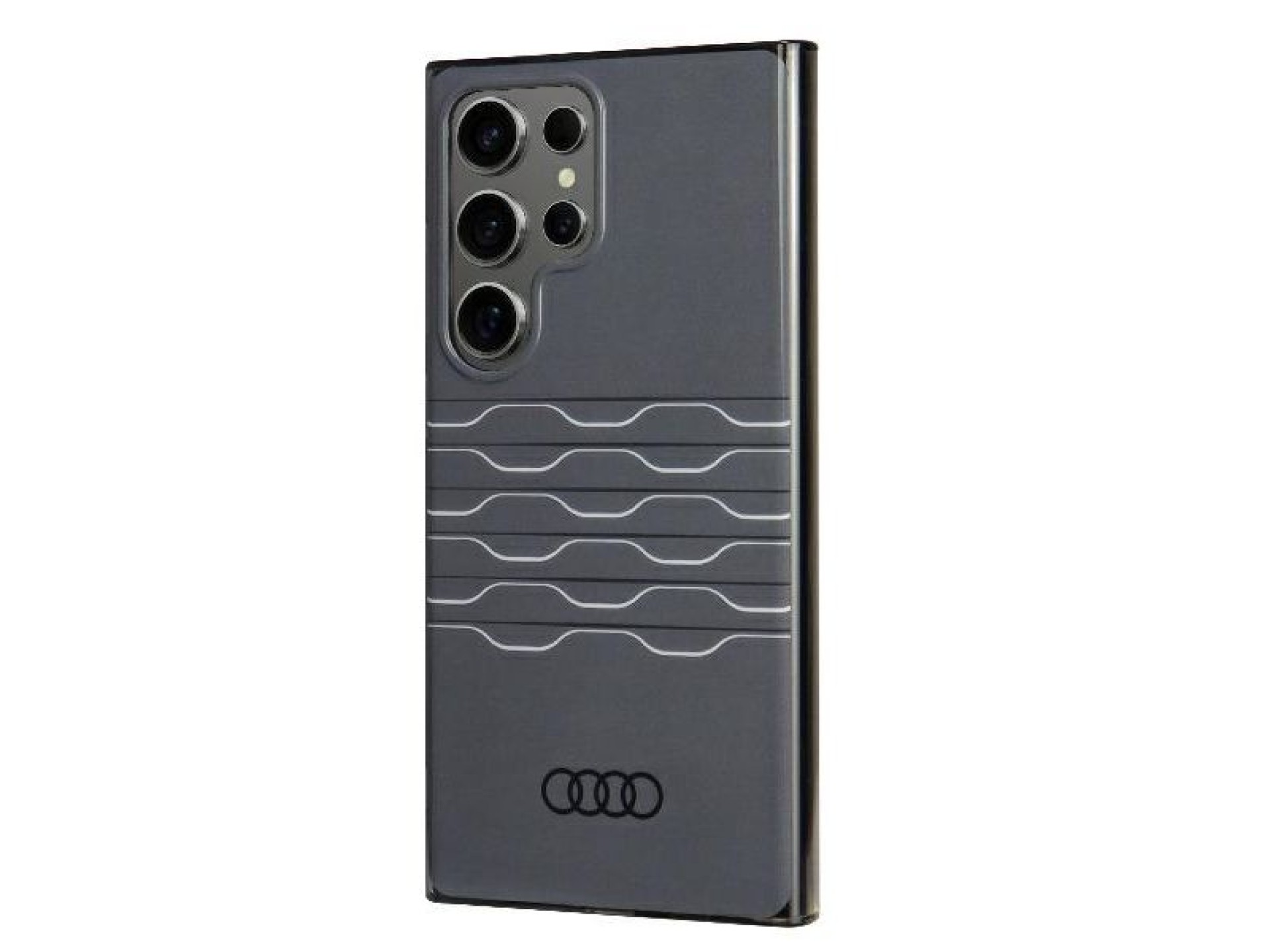 Capa rígida Audi IML Geometric Pattern S24 Ultra S928 preta/preta AU-IMLS24U-A6/D3-BK