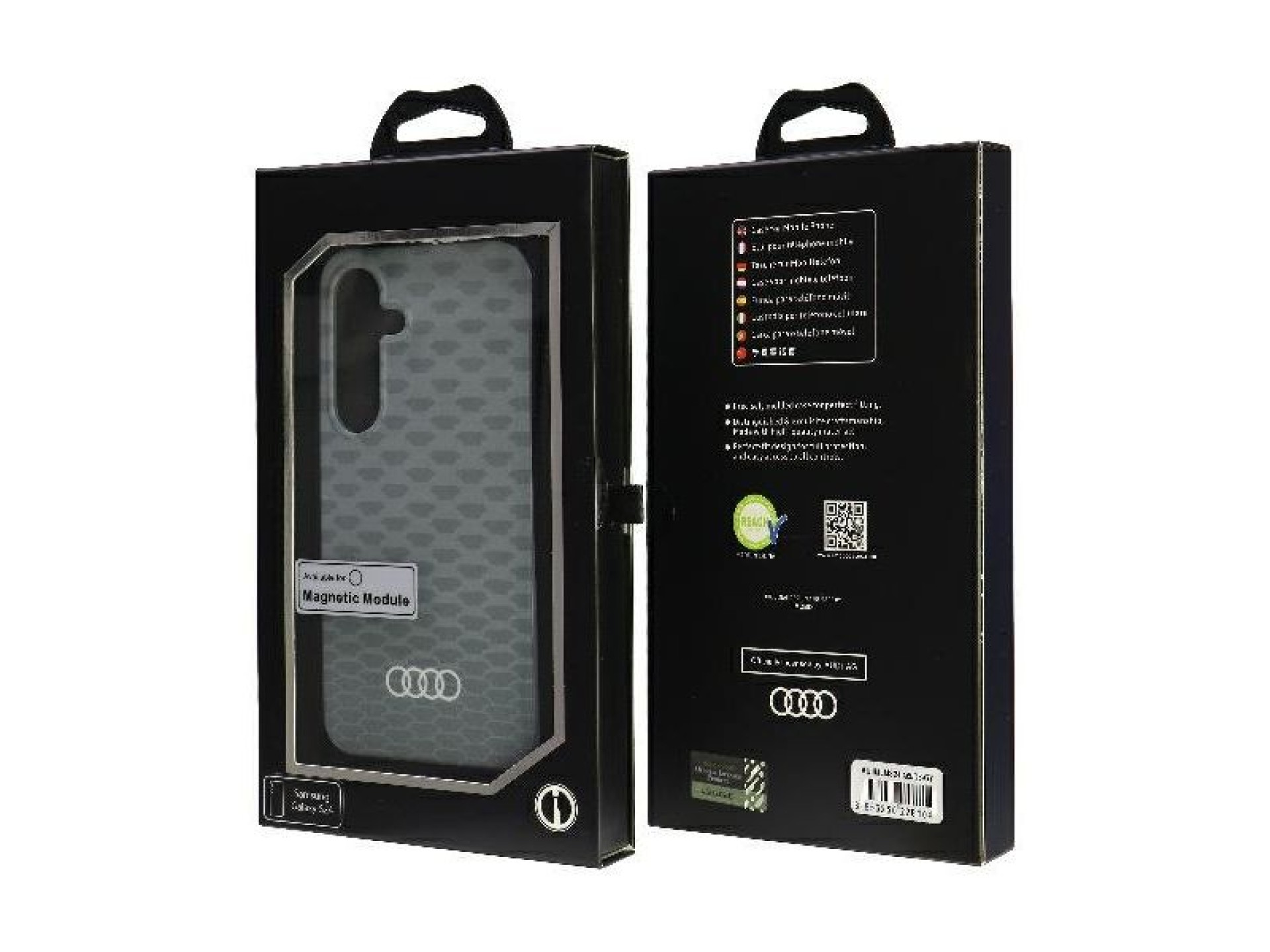 Audi IML Stitching Pattern MagSafe Case S24 S921gray/gey hardcase AU-IMLMS24-Q5/D3-GY