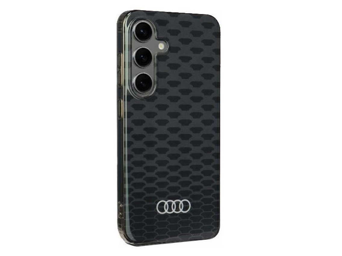 Audi IML Stitching Pattern MagSafe Case S24 S921 black/black hardcase AU-IMLMS24-Q5/D3-BK