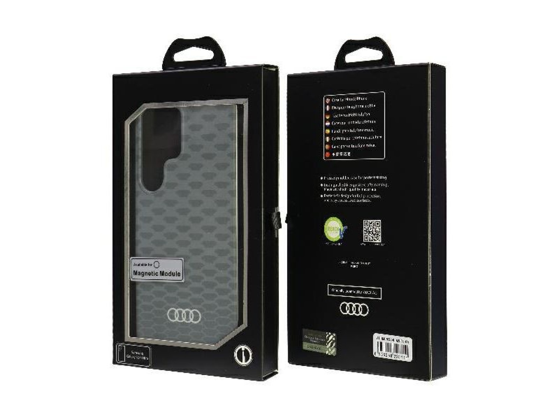 Audi IML Stitching Pattern MagSafe Case S24 Ultra S928 gray/gray hardcase AU-IMLMS24U-Q5/D3-GY